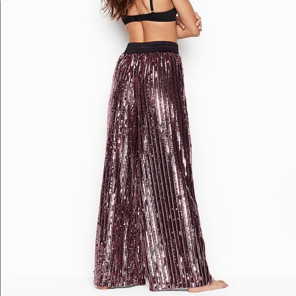 Victoria’s Secret Sequin Wide Leg Pant - Picture 2 of 3